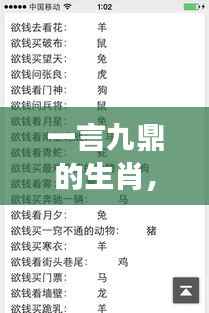 一言九鼎的生肖与星座运势解析